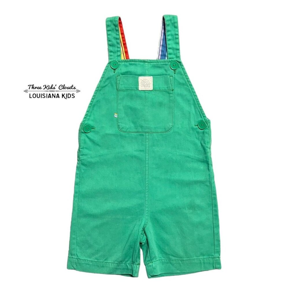 Louisiana Kids Green Kids' Short Overalls